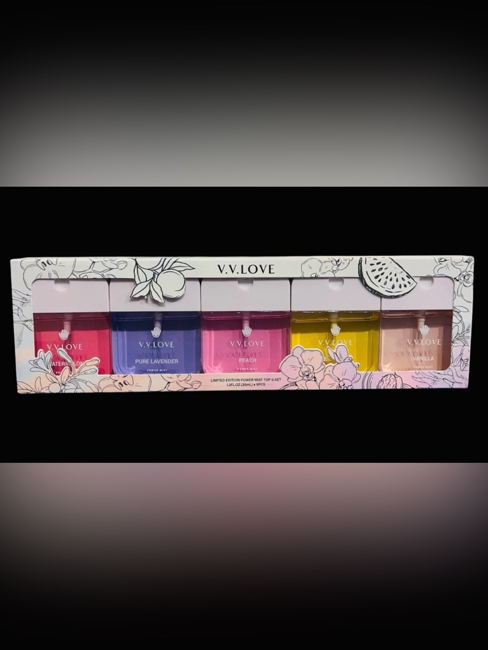V.V.LOVE Limited Edition Power Mist Antibacterial Hand Sanitizer Set of 5